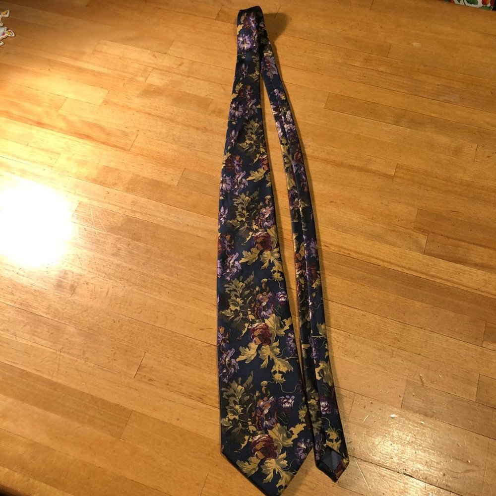 Silk Luciano Gold Floral Men’s Tie